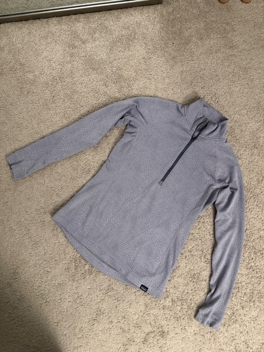 Patagonia Gray Quarter-Zip Base Layer